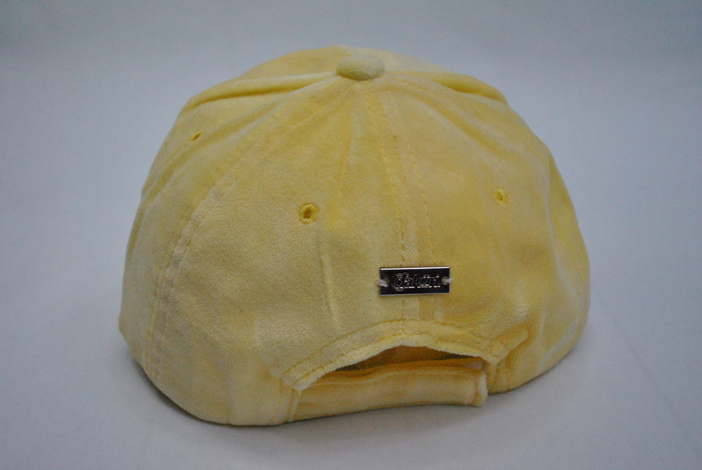 Velvat Fandy Dad hat Pastel Yellow)