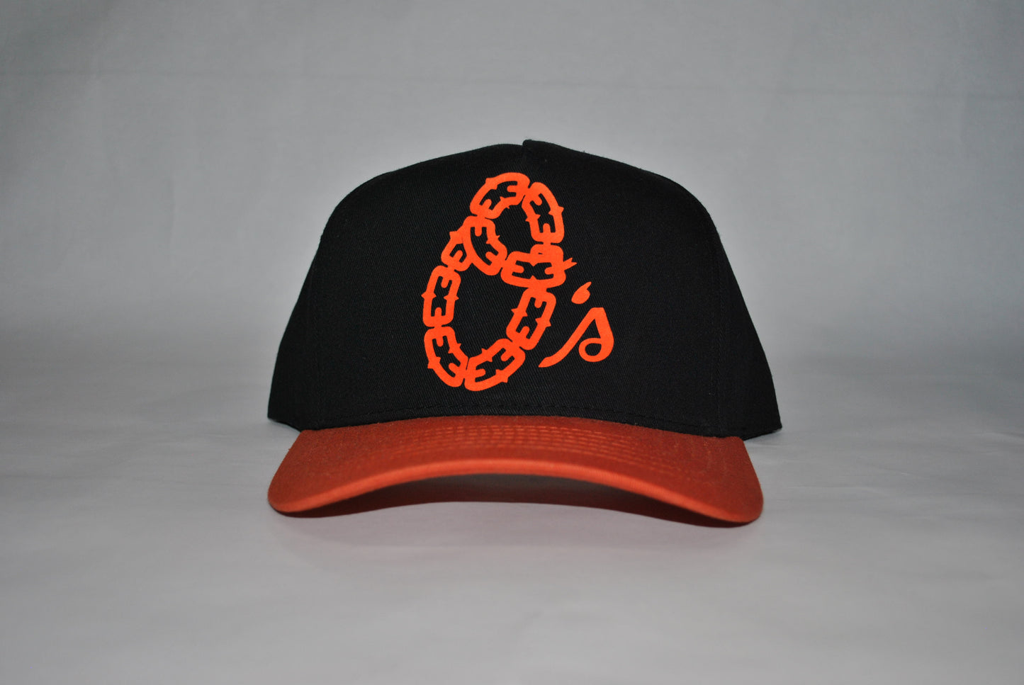 Baltimore Os Chain Series Snapback Hat Black/Orange
