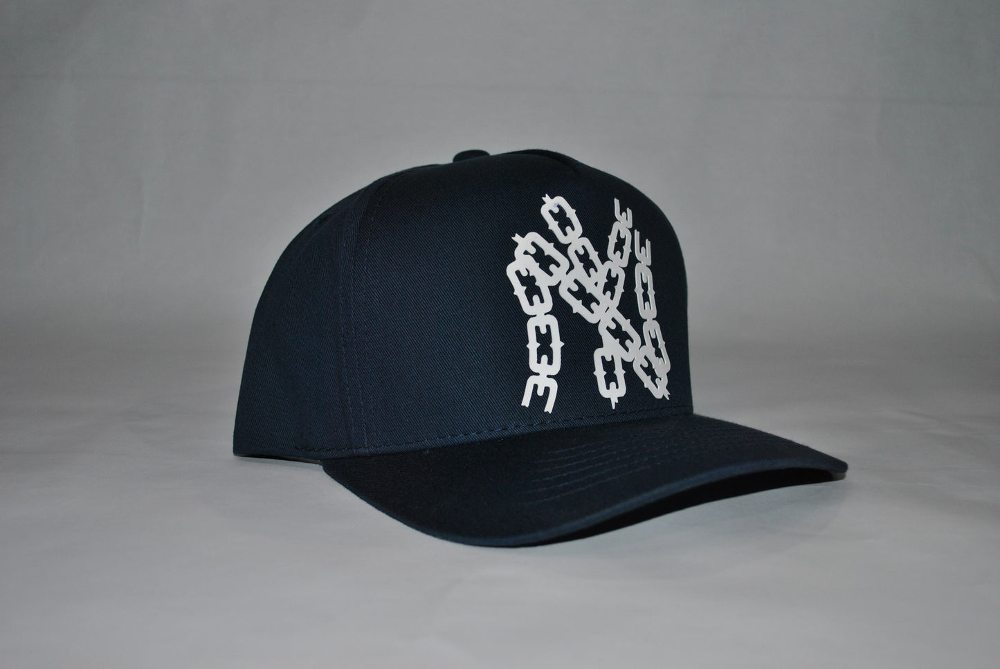 NY Yankees Chain Series Snapback Hat Navy/white