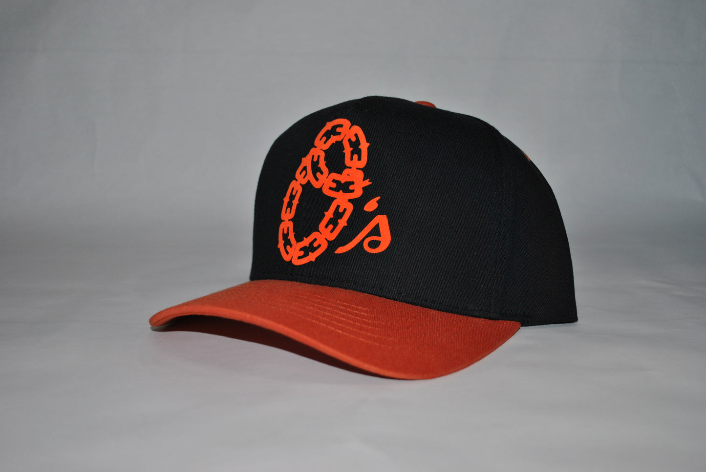 Baltimore Os Chain Series Snapback Hat Black/Orange
