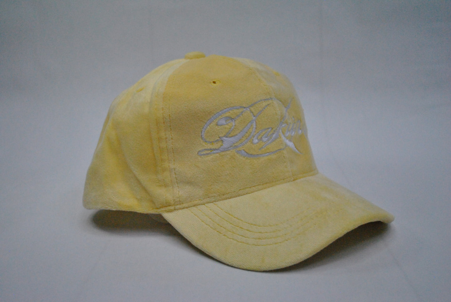 Velvat Fandy Dad hat Pastel Yellow)