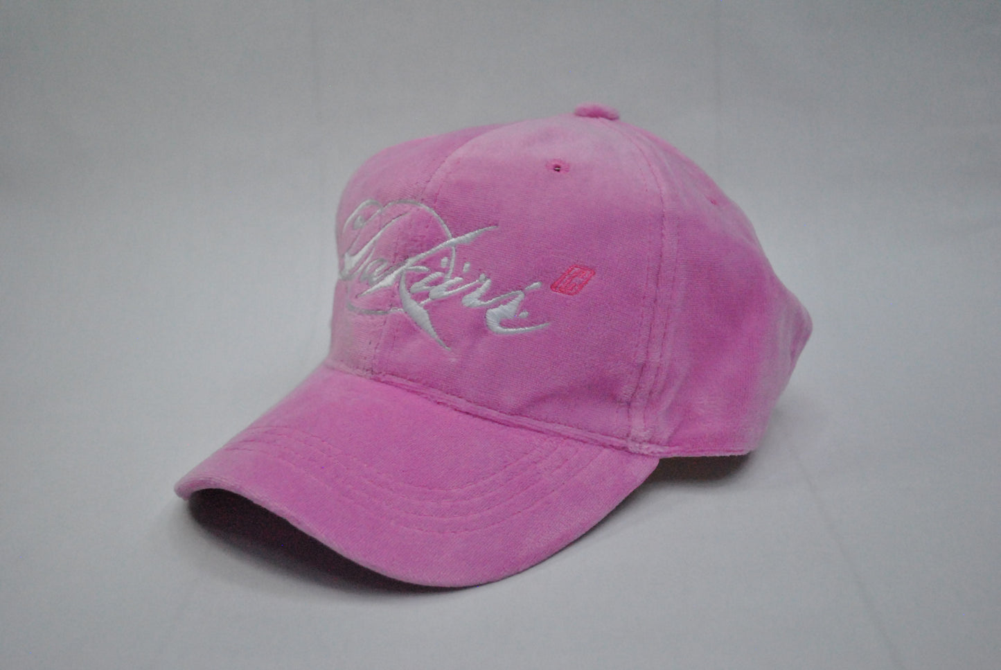Velvet Fancy Dad hat (Gum Pink)