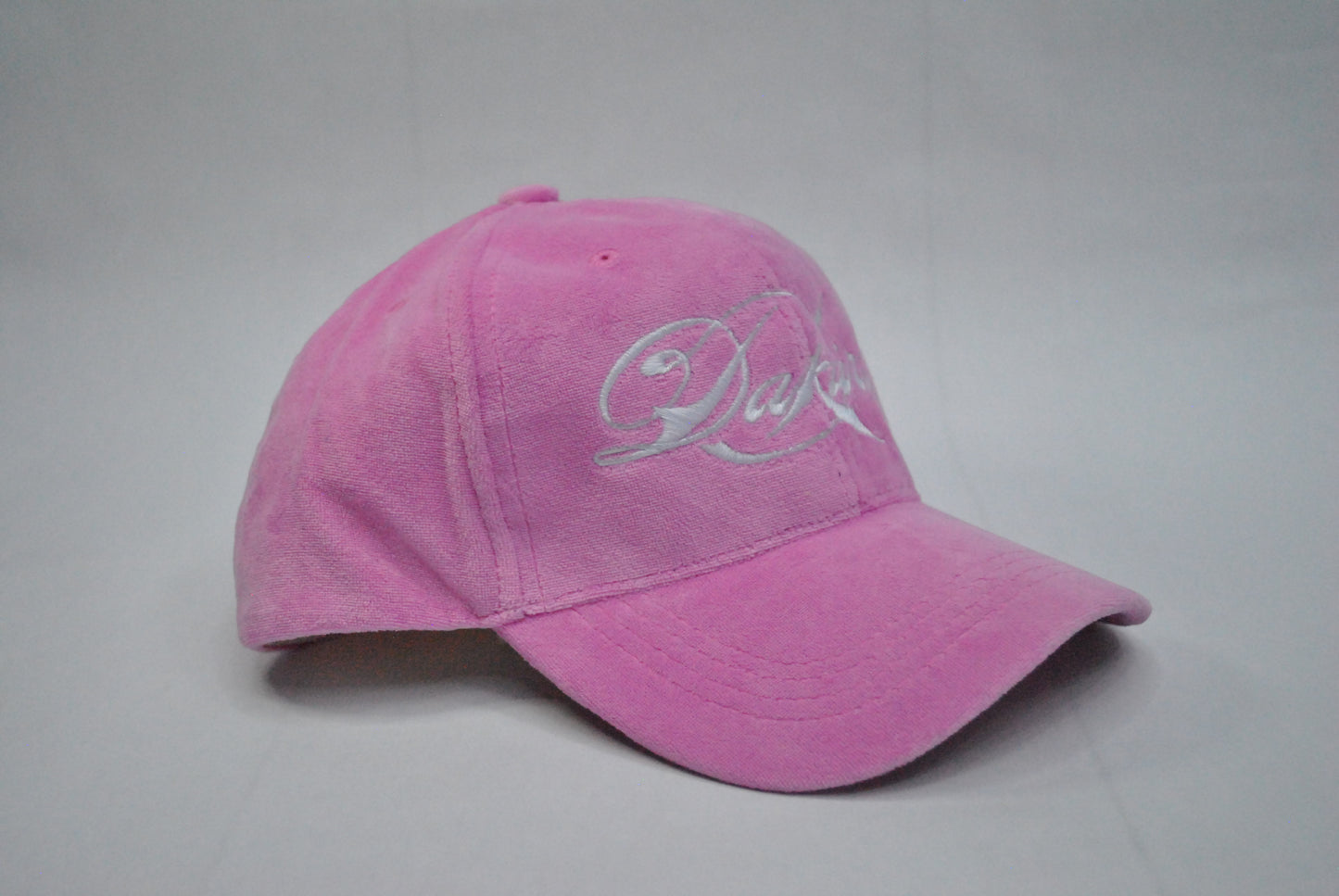 Velvet Fancy Dad hat (Gum Pink)