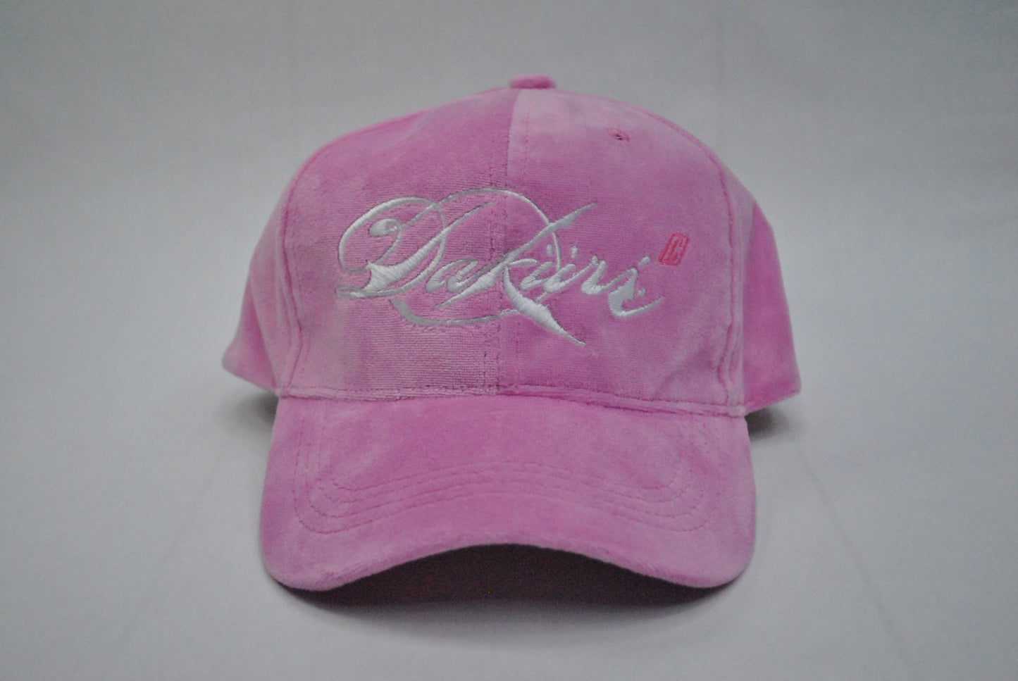 Velvet Fancy Dad hat (Gum Pink)