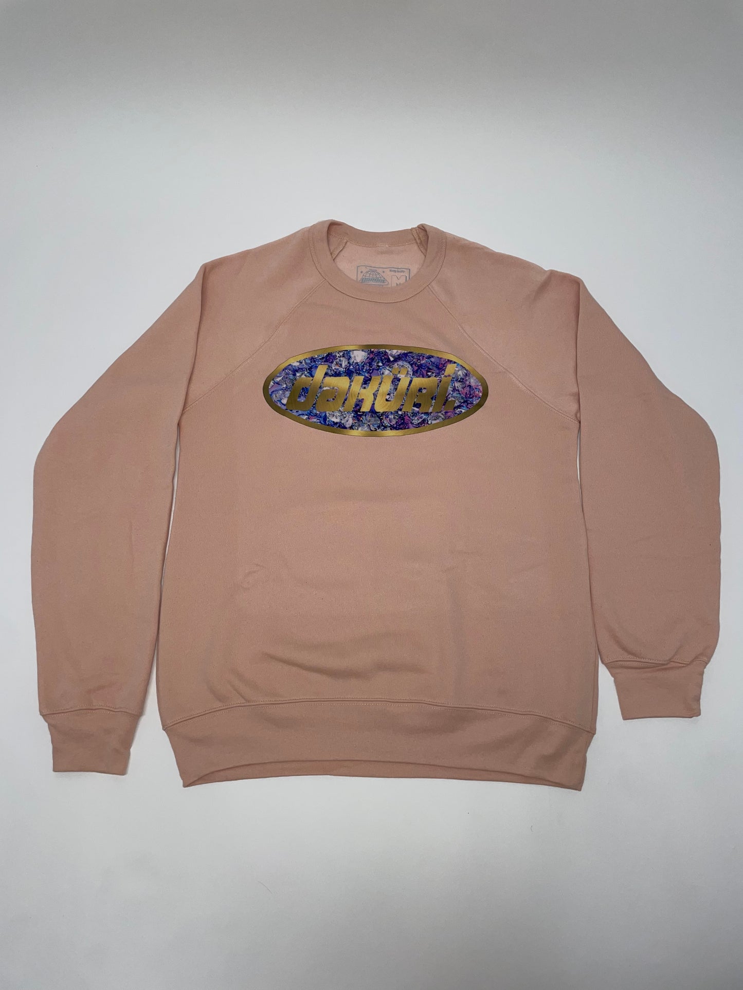 Peach “Blang Blang” Crewneck Sweater