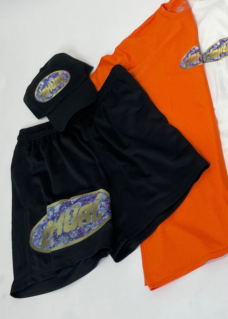 Black “Blang Blang” Jersey shorts