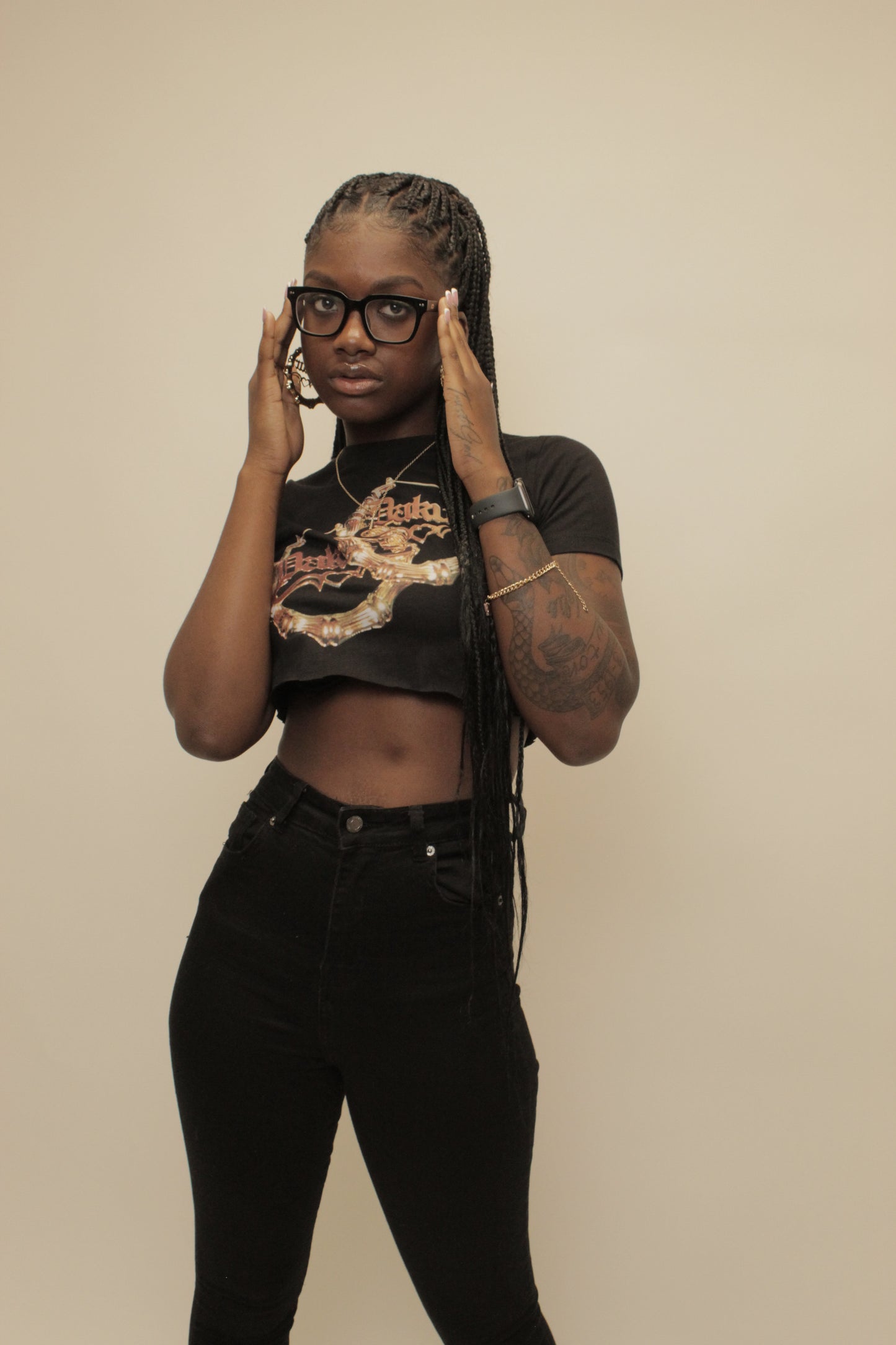 Daküri “Bamboos” Crop Top Tshirt