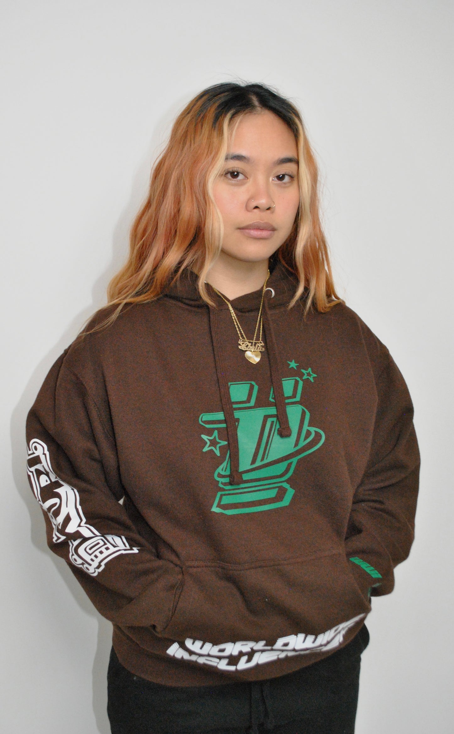 Worldwide Influencers 2.0 Brown Hoodie