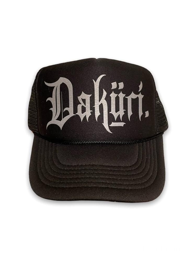 Black Rockstar Reflective Trucker hat