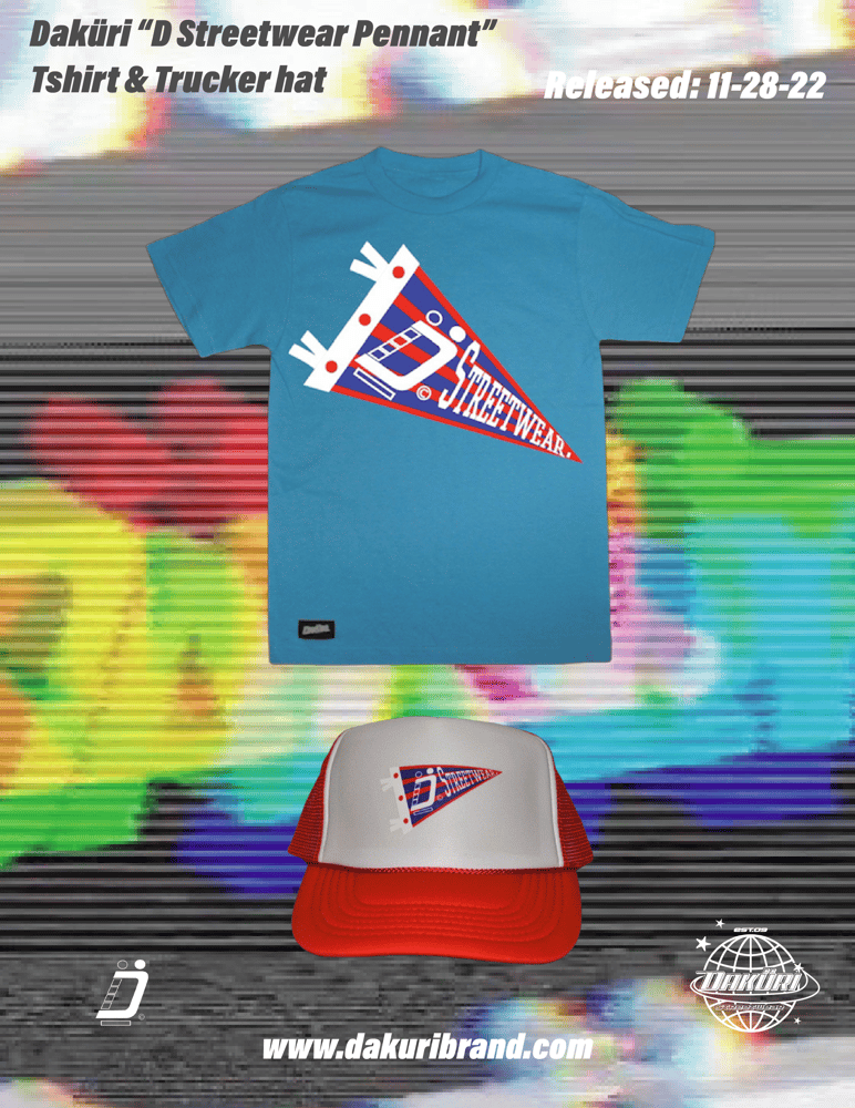 Sky Blue Pennant Banner Tshirt