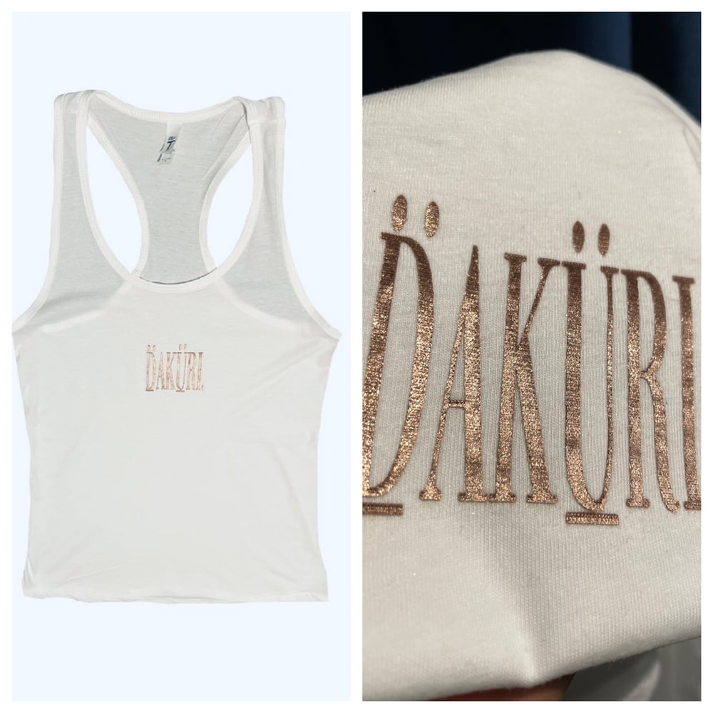 Women's Daküri Velvet Magazine Tank Top (white)