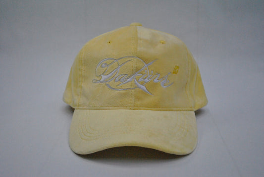 Velvat Fandy Dad hat Pastel Yellow)