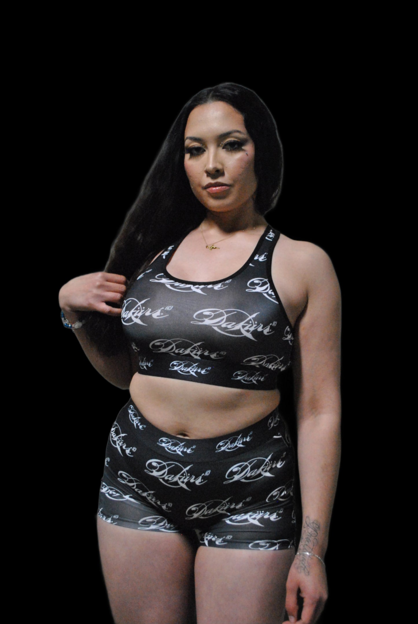 Fancy All over print Bra & Shorts set