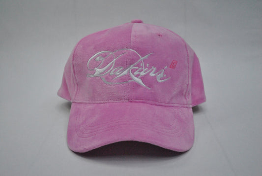 Velvet Fancy Dad hat (Gum Pink)