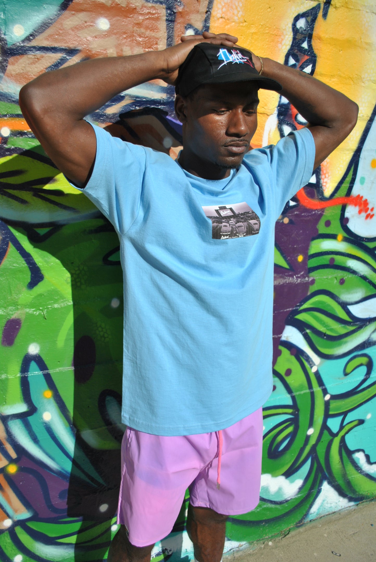 Light Blue “Daküri Drive” In Tee