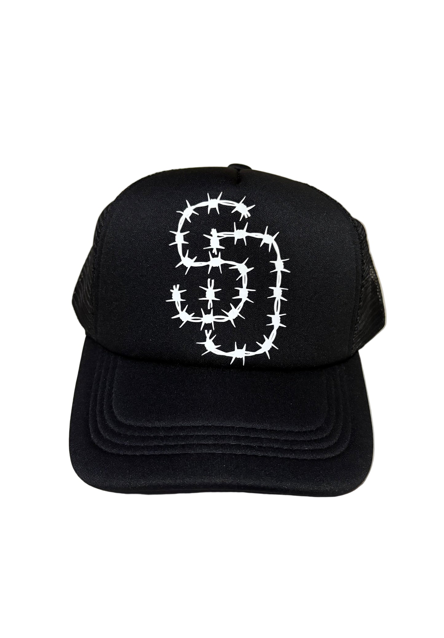 SD Palmtrees Barbewire Edition Trucker hat (Black/white)