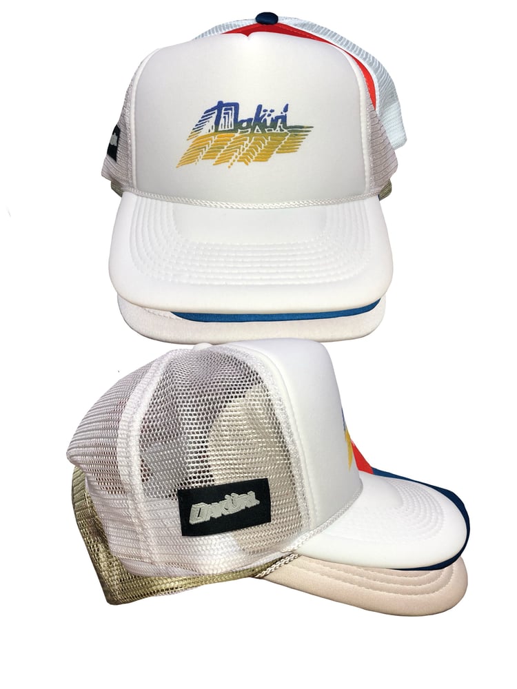 Sketchy Daküri mix print Trucker Snapback Hats