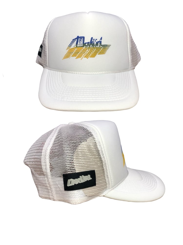 Sketchy Daküri mix print Trucker Snapback Hats