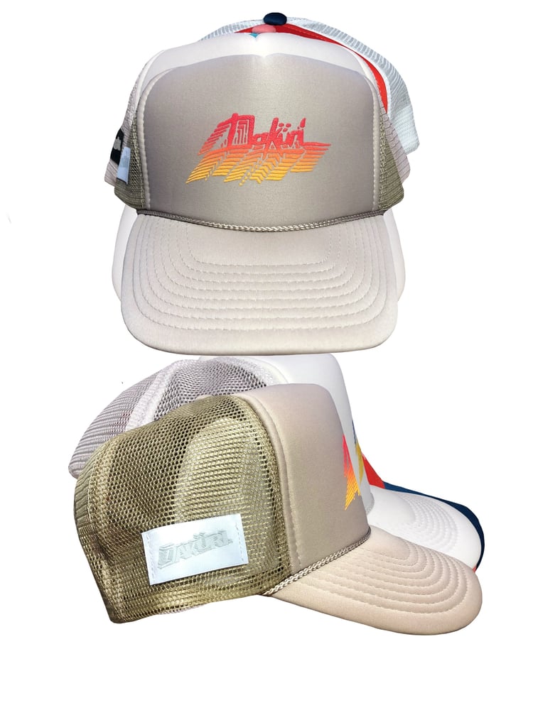 Sketchy Daküri mix print Trucker Snapback Hats