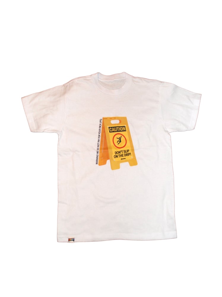 "Don't Slip" Tshirt in white