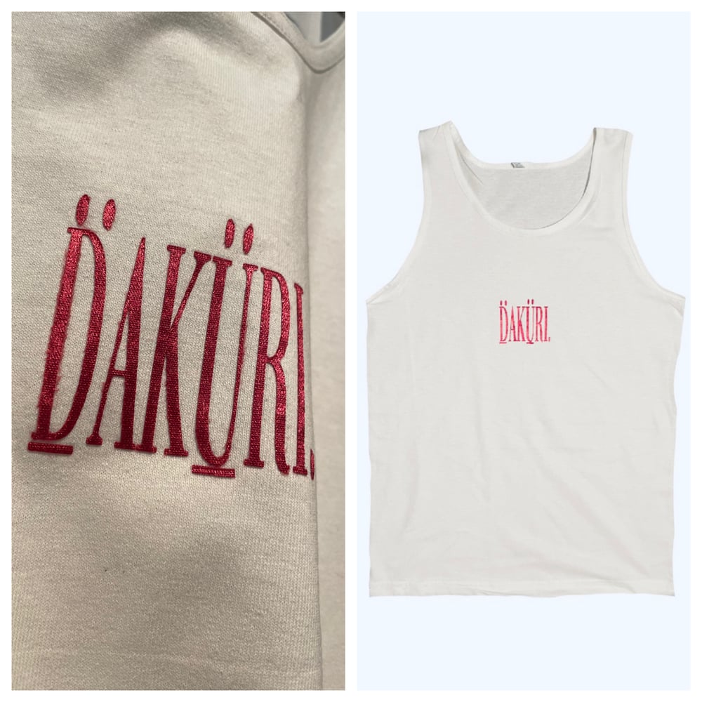 Daküri Valvet Magazine Tank Top (white)