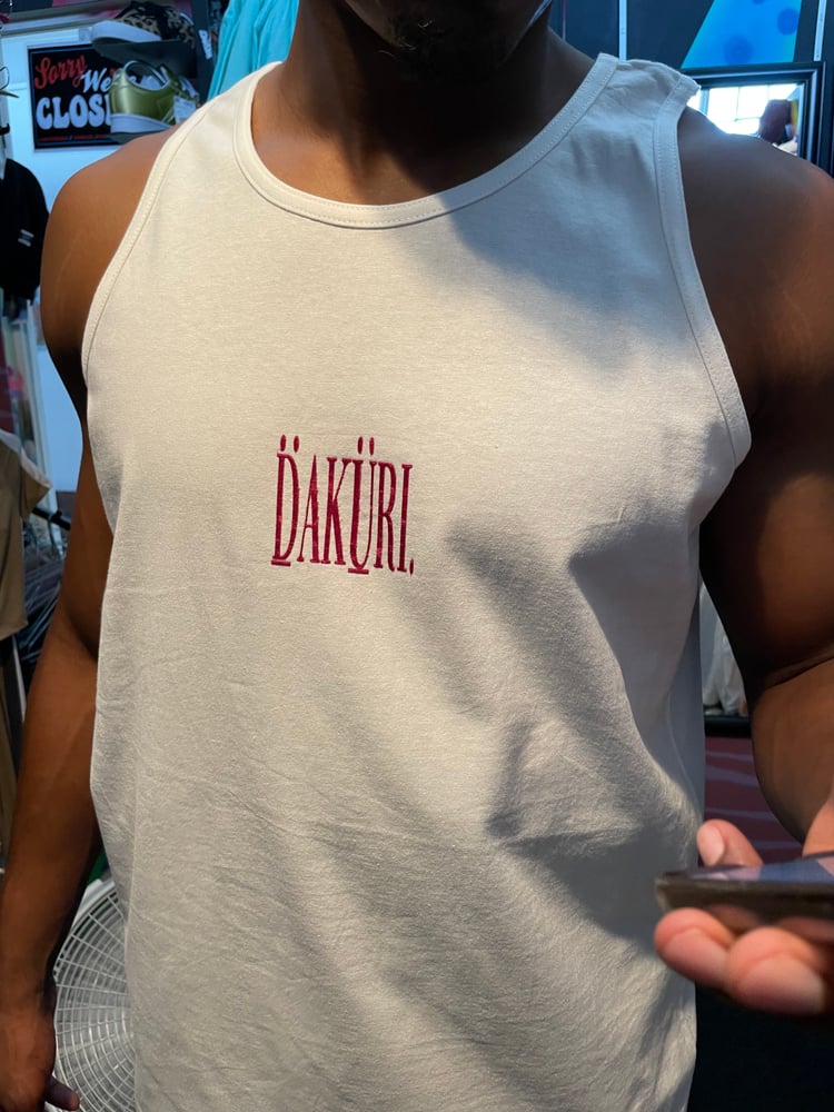 Daküri Valvet Magazine Tank Top (white)