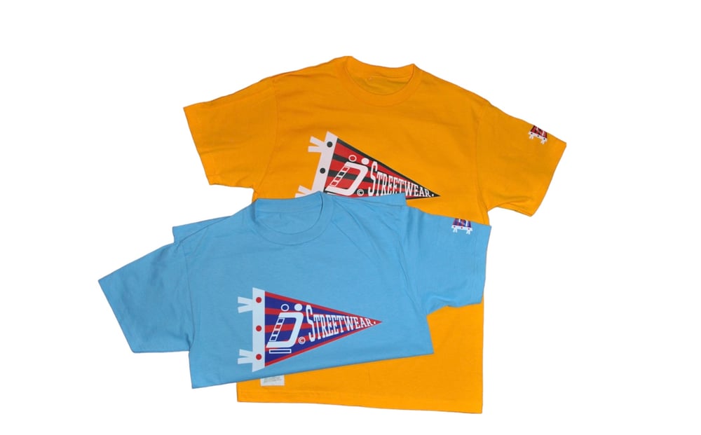 Sky Blue Pennant Banner Tshirt