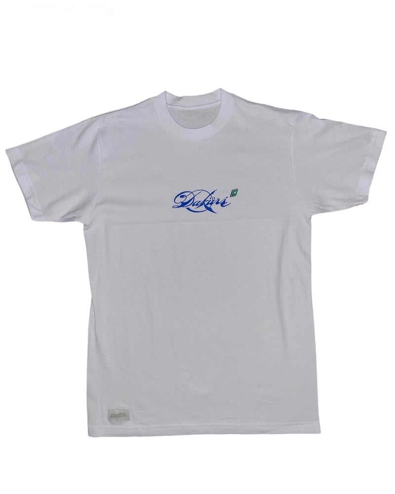(White) The "Fancy Script" Daküri tee